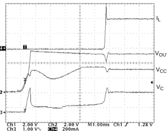 Figure 25. Startup Waveforms of Circuit Shown in the Application Diagram. Load = 400 mA.