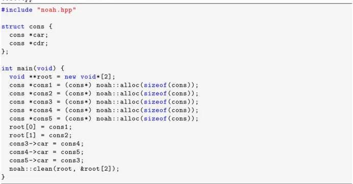 Fig. 7.3: stop-and-copy garbage collector.