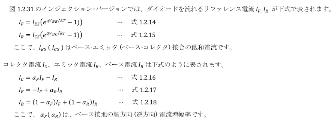 図 1.2.31 のインジェクション･バージョンでは、ダイオードを流れるリファレンス電流 