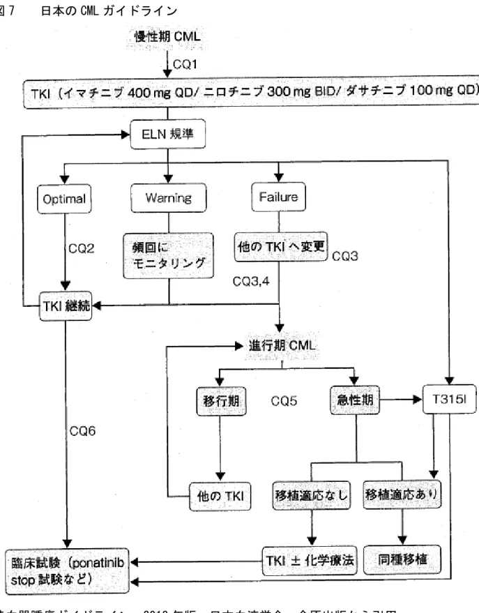 図 7    日本の CML ガイドライン 