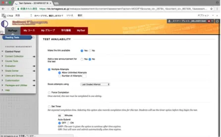 Figure 3 below provides an example of how the test appears on a student ’ s computer. 