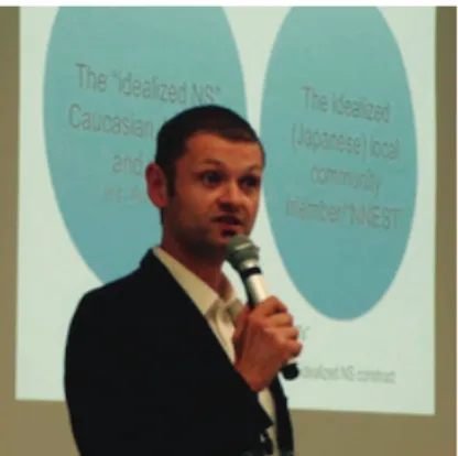 Figure 1. Dr. Nathanael Rudolph speaking at the ELF Forum on October 25th, 2015.