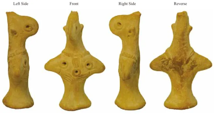 Fig. 1-2 Kulli Type Female FigurineLeft SideLeft SideFrontFrontRight SideRight Side ReverseReverse Plate 1