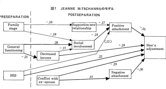 図 7 JEANNE M･ TSCHANN らのモデル POSTSEPARAT1 0N