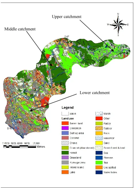 Figure 2.6: Land use systems in the Gin River basin 
