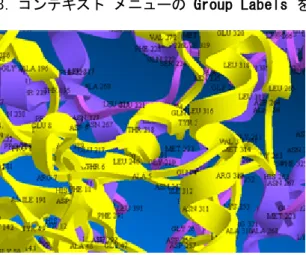 図 4.8: 原子団ラベル