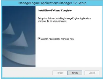 図 15  Applications Manager インストール画面(Windows 画面)  