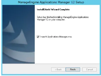 図  15    Applications Manager インストール画面(Windows 画面) 