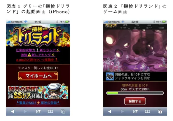 図 表 1  グ リー の「 探検 ドリ ラ