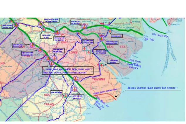 図 3.2.3.3 新運河ルート図 