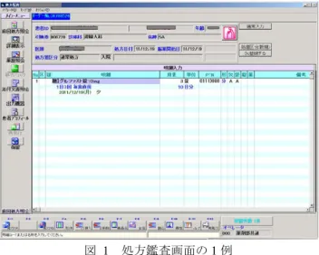 Figure 1   Example of Prescription Checking Screen. 