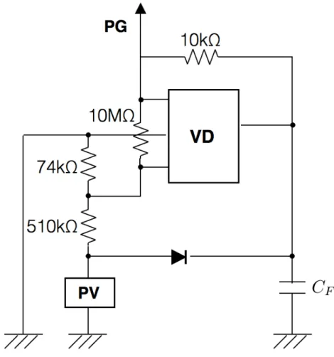 図 4.1: Power Good 回路． VD は Voltage Detector を表す