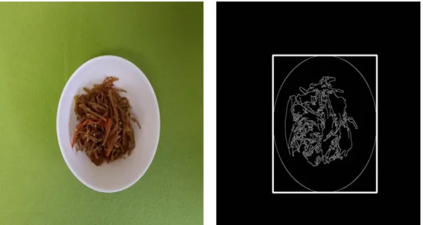 図 4.2: 食器矩形抽出結果