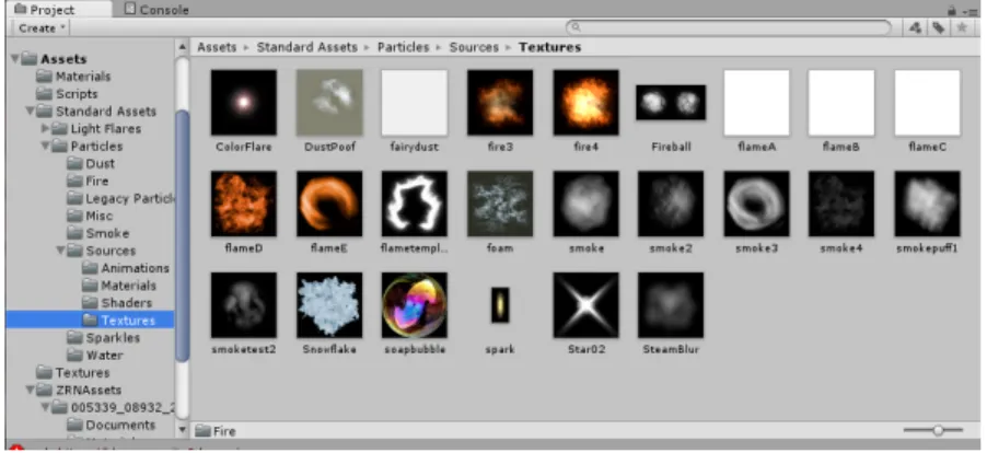 図 3.7: Project タブ