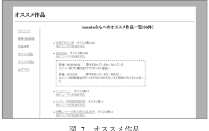Table 2  Assessments of proposed system functionality  評価値 設問番号 1  2  3  4  5  平均  (1)     2 3  4.6  (2)     2 3  4.6  (3)    2 1 2  4.0  (4)    1 1 3  4.4  (5)     2 3  4.6  (6)    1 1 3  4.4  (7)     1 4  4.8 