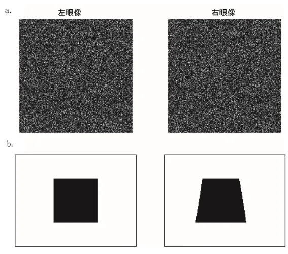 図 1.2 Random-Dot-Stereogram (RDS)と Solid-Figure-Stereogram (SFS)  