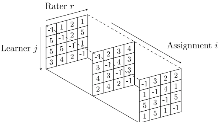 Figure 3.2 An example of peer assessment data.