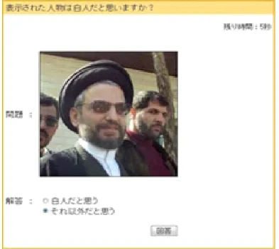 図 3.16: 比較のための人物画像判定タスク