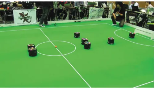 図 1.1: RoboCup Japan Open 2012 サッカー小型リーグ