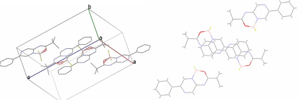 Fig. 3-4. Crystal Structure of 8c.  NN + NO t-BuB-FF 8c NN + NO t-BuB-FFH3CO8d