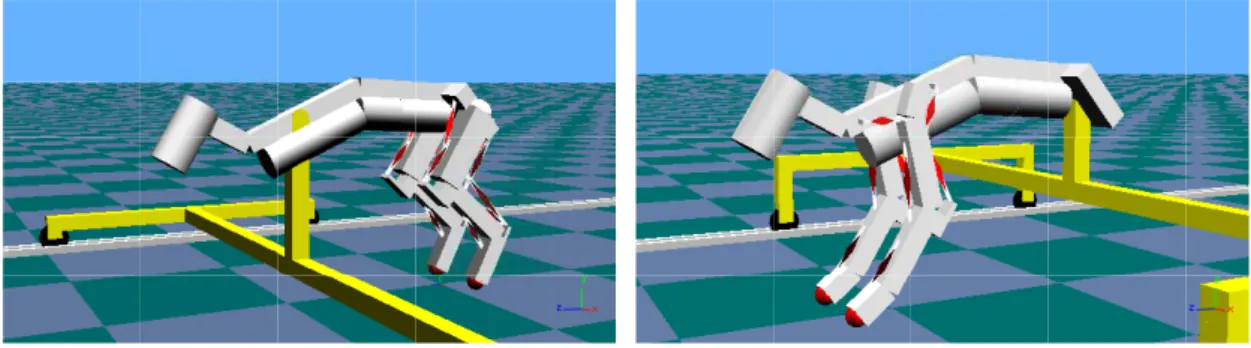 Figure 3.7: Models used for the generation of stepping motion at constant speed.