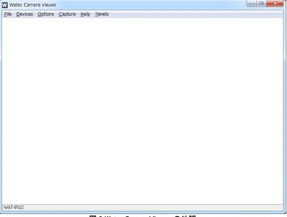 図 2 WatecCameraViewer の外観   