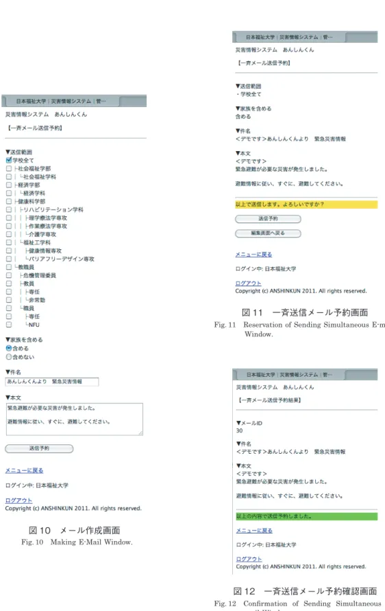図 10　メール作成画面