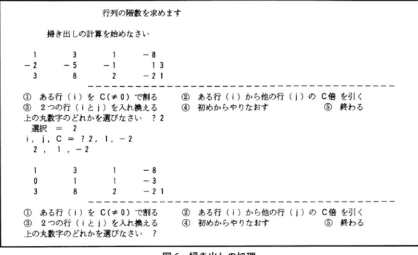図 6 掃き出しの処理
