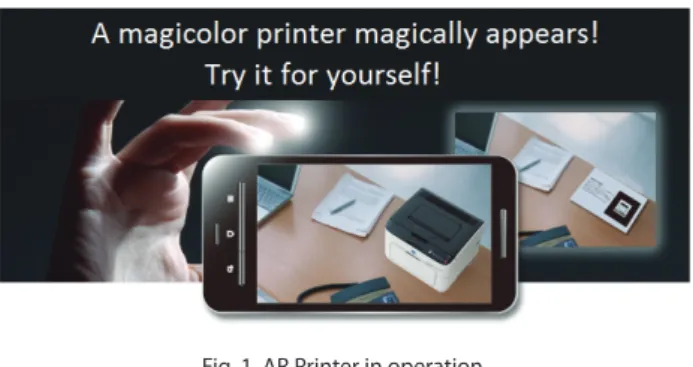 Fig. 1  AR Printer in operation.