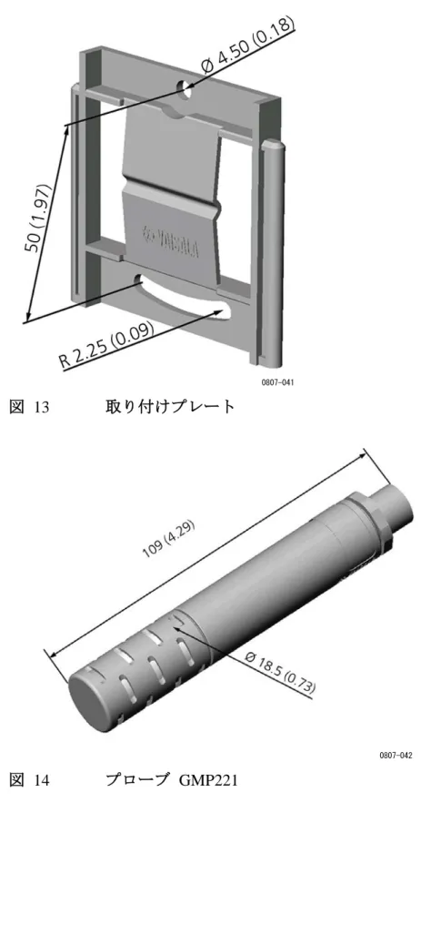 図 13  取り付けプレート 