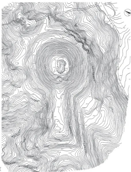 図 Ⅱ　 石山古墳地形測量図（『三重県史』資料編考古 Ⅰ より転載）