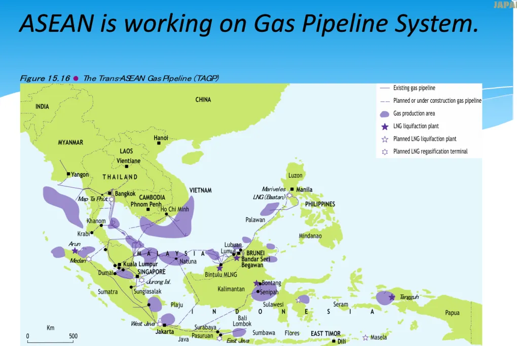 Figure 15.16  The Trans-ASEAN Gas Pipeline (TAGP)