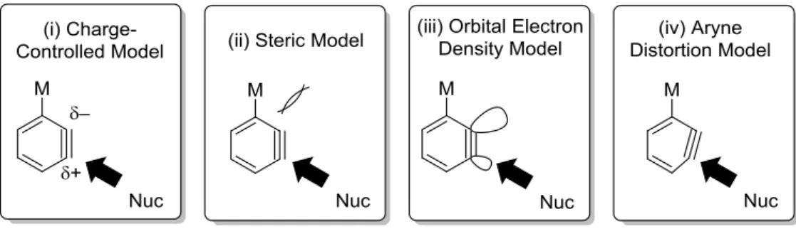 Figure 2. Various models for analyzing benzyne reaction. 