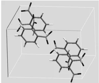図 1 o-ジニトロベンゼンの結晶構造. （Crystal Structure of  o-dinitrobenzene.）