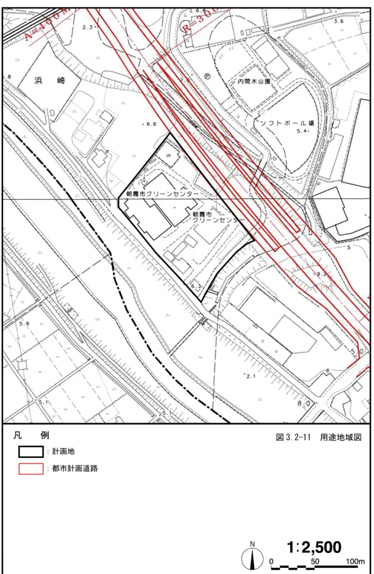 図  3.2-11  用途地域の指定状況