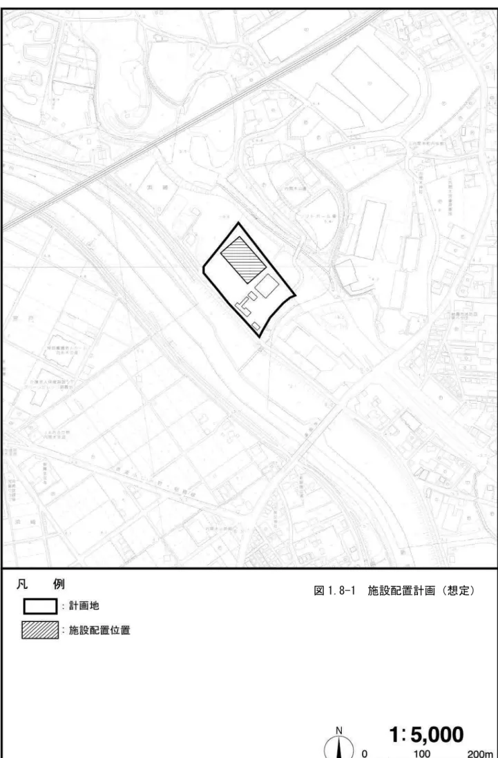 図 1.8-1  施設の配置位置 
