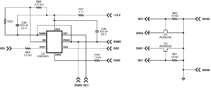 Figure 7 – Schematic DER-385 PC Platinum Power Supply Application Circuit – Sync. Rectifier Section