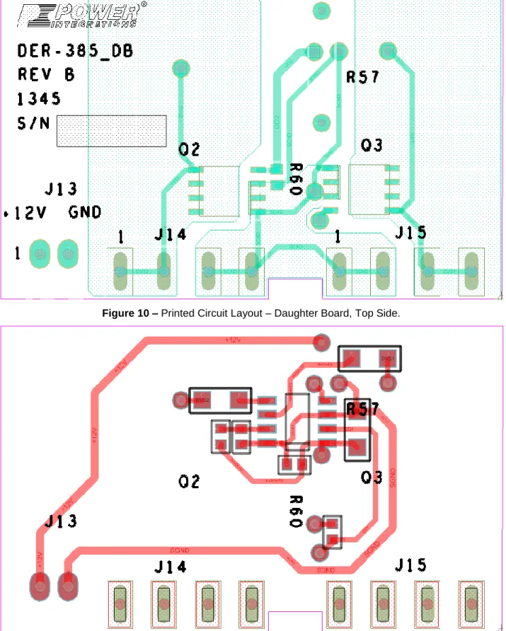 Figure 11 – Printed Circuit Layout – Daughter Board, Bottom Side. 