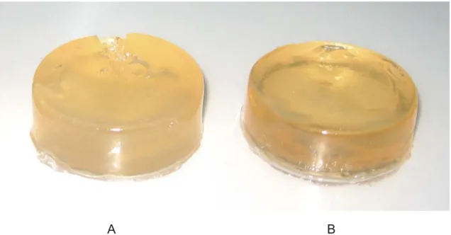 Fig. 6.  Effect of sucrose on the gelation of low-methoxypectin with 30 mM calcium chloride