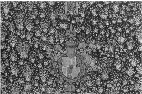 Fig. 19 Millefleur Tapestry (detail), ca.1466, 306×687 cm, Historisches Museum, inv. 14, Berne.