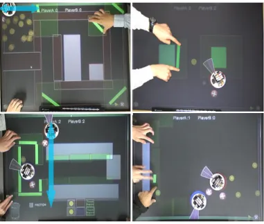 図 2 被験者のデザインしたゲーム環境 Fig. 2 Game environments designed by subjects