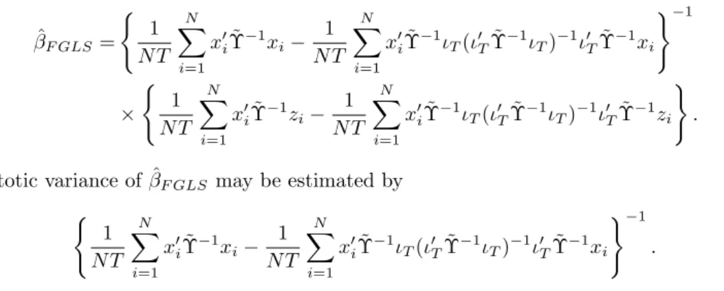 Table 3 summarizes the results. The biases of all the estimators are negligible and the estimators should be compared in terms of their standard deviations