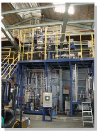 Fig. 1  Continuous system plant for  refining lignocellulosics into lignophenols  and carbohydrates