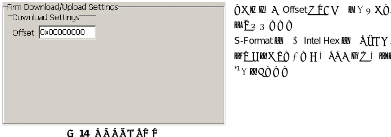 図 15  アップロード設定 