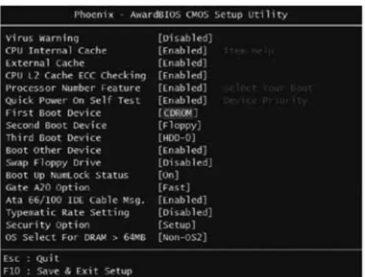 Figure 6：Award BIOS の設定画面2  (出典:http://www.prime-expert.com/ebcd/