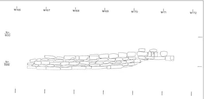 Fig. 8: Fachada con vista al Sur de pared extremo Norte 