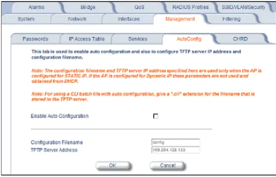 Figure 4-19 Automatic Configuration Screen Set up Automatic Configuration for Dynamic IP