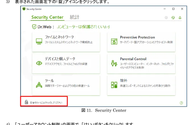 図 12.  ユーザーアカウント制御 
