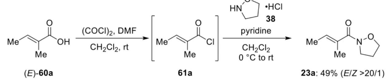 Table 6. Nucleophilic phenylation of vinylketene N,O-acetal O generated in situ from 23a