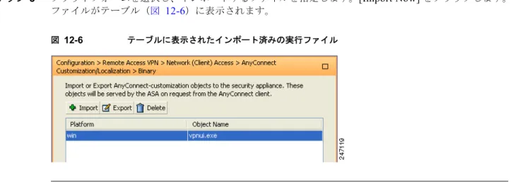 表 12-2  の  Windows  用のファイルはすべて次の場所に格納されています。